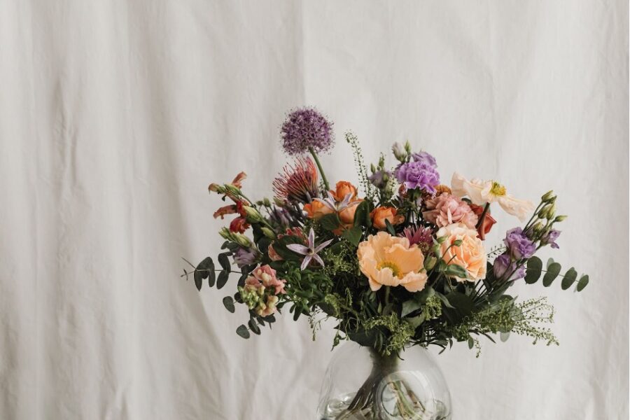 bouquet de fleurs dans un vase